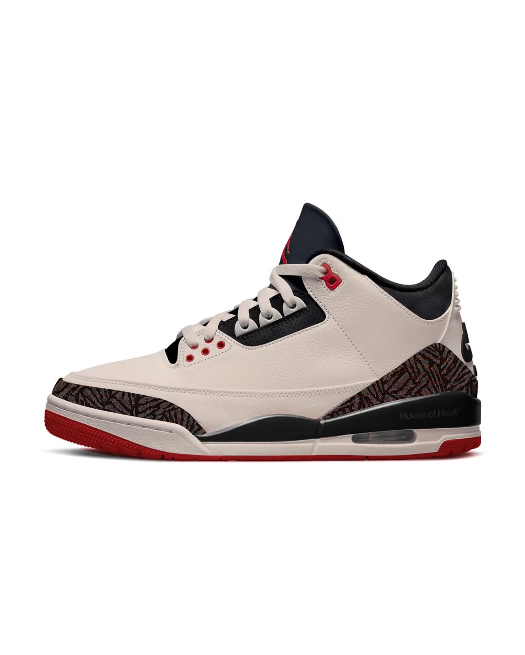 Air Jordan 3 Retro — Cream/Black/Red