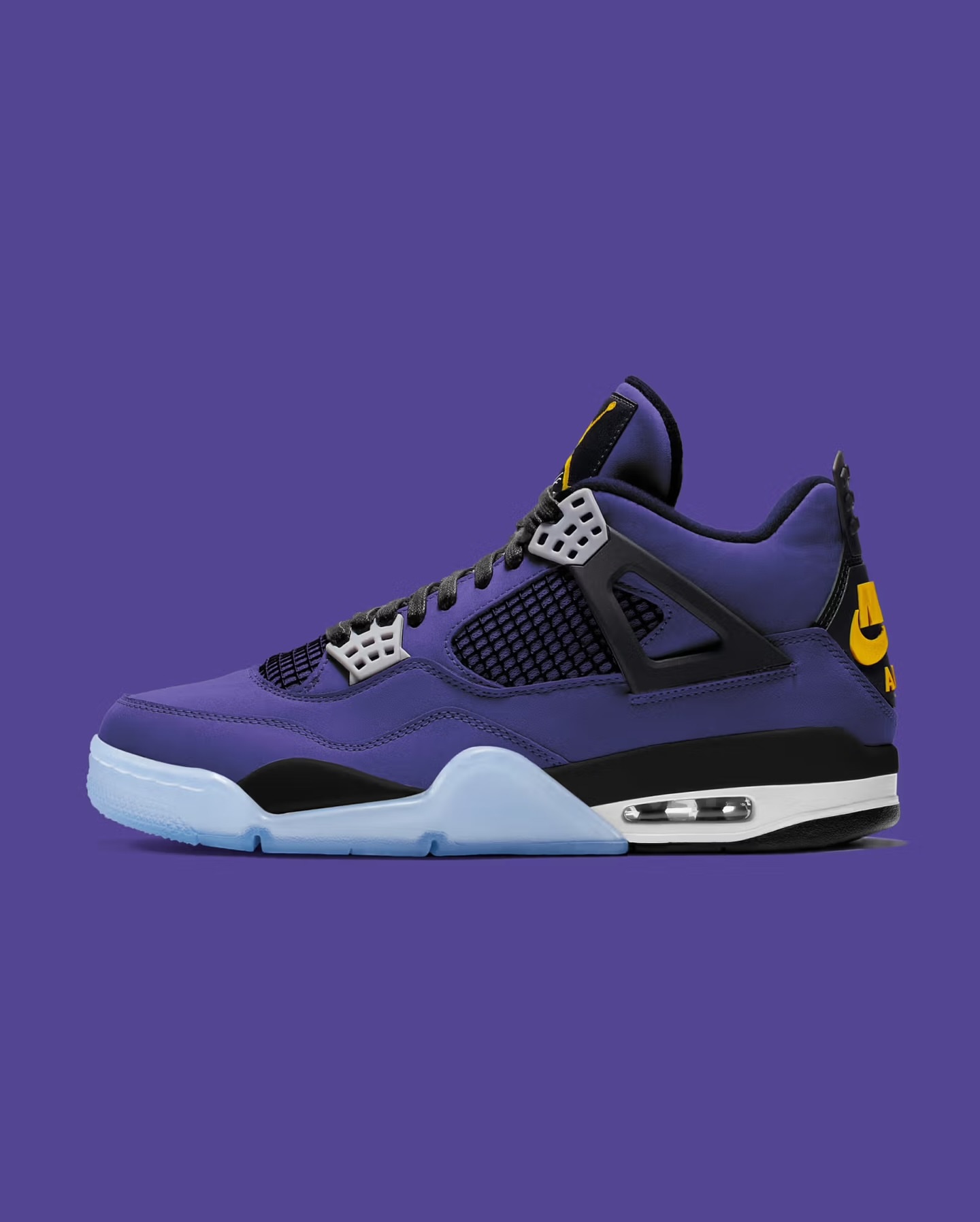 Air Jordan 4 Retro — Canyon Purple/Yellow