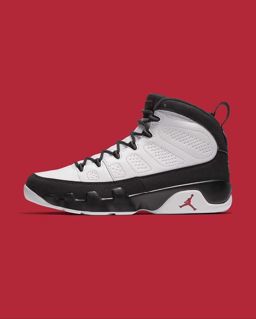 Air Jordan 9 Retro — White/Black/Red
