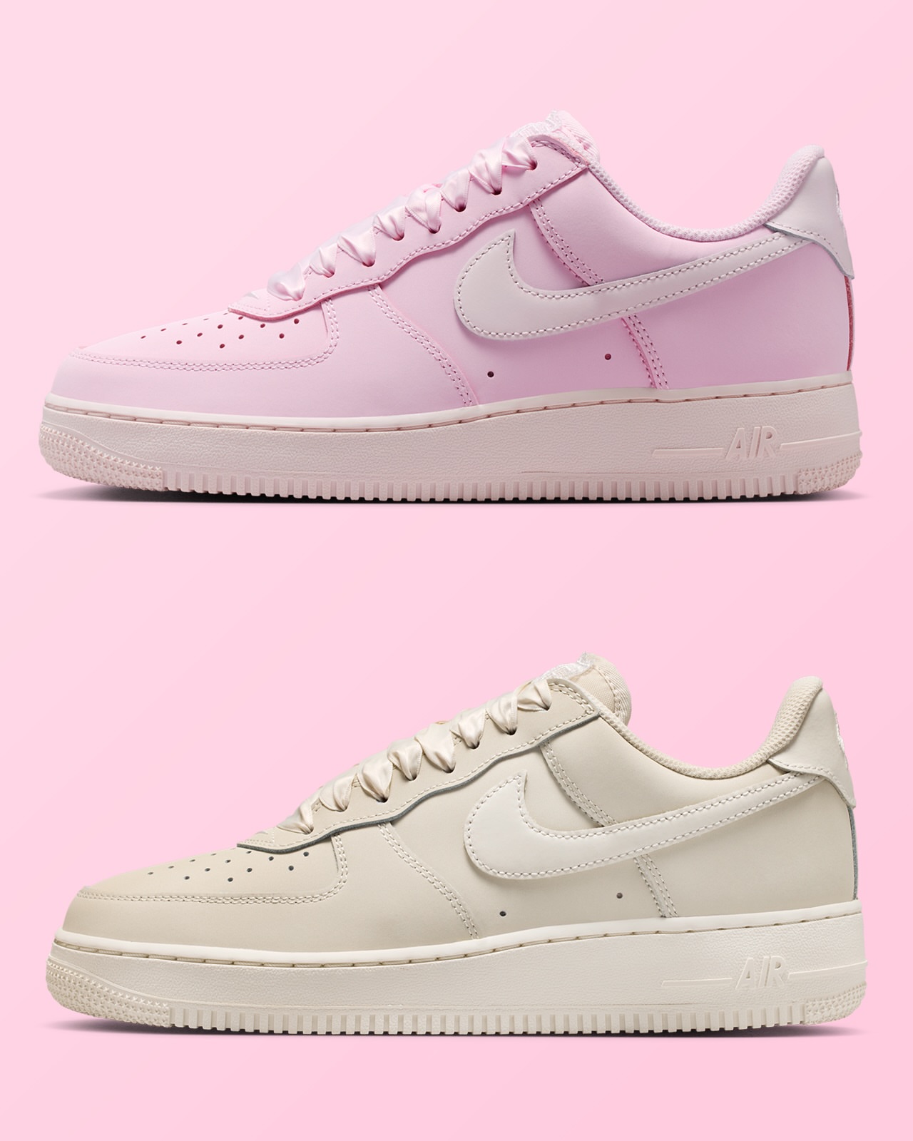 Air Force 1 Low — Pink Foam/Sail Satin